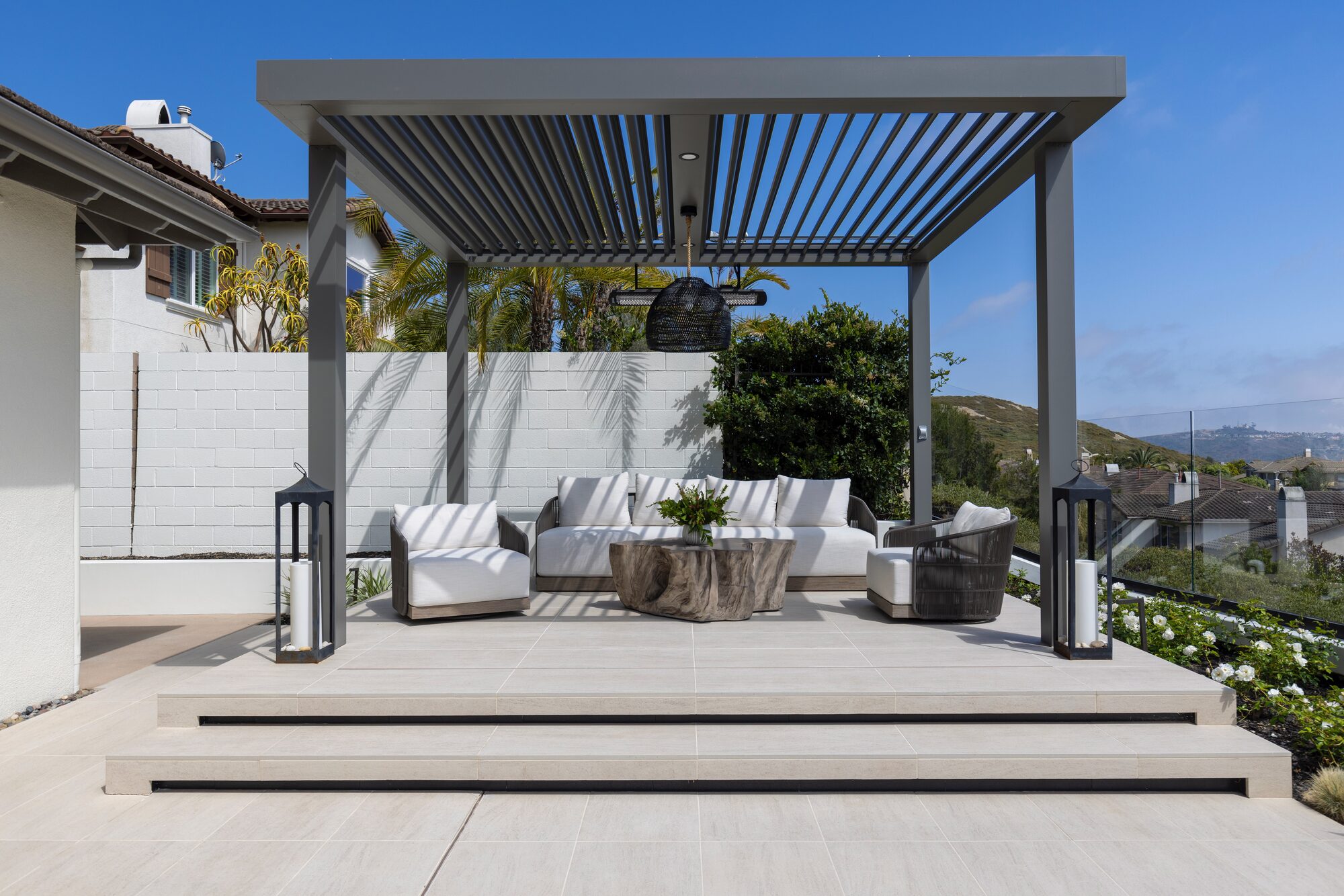 A finished Bespoke outdoor room — coastal, considered, livable